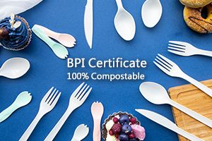 BPI tarafından %100 kompostlanabilir olarak sertifikalı