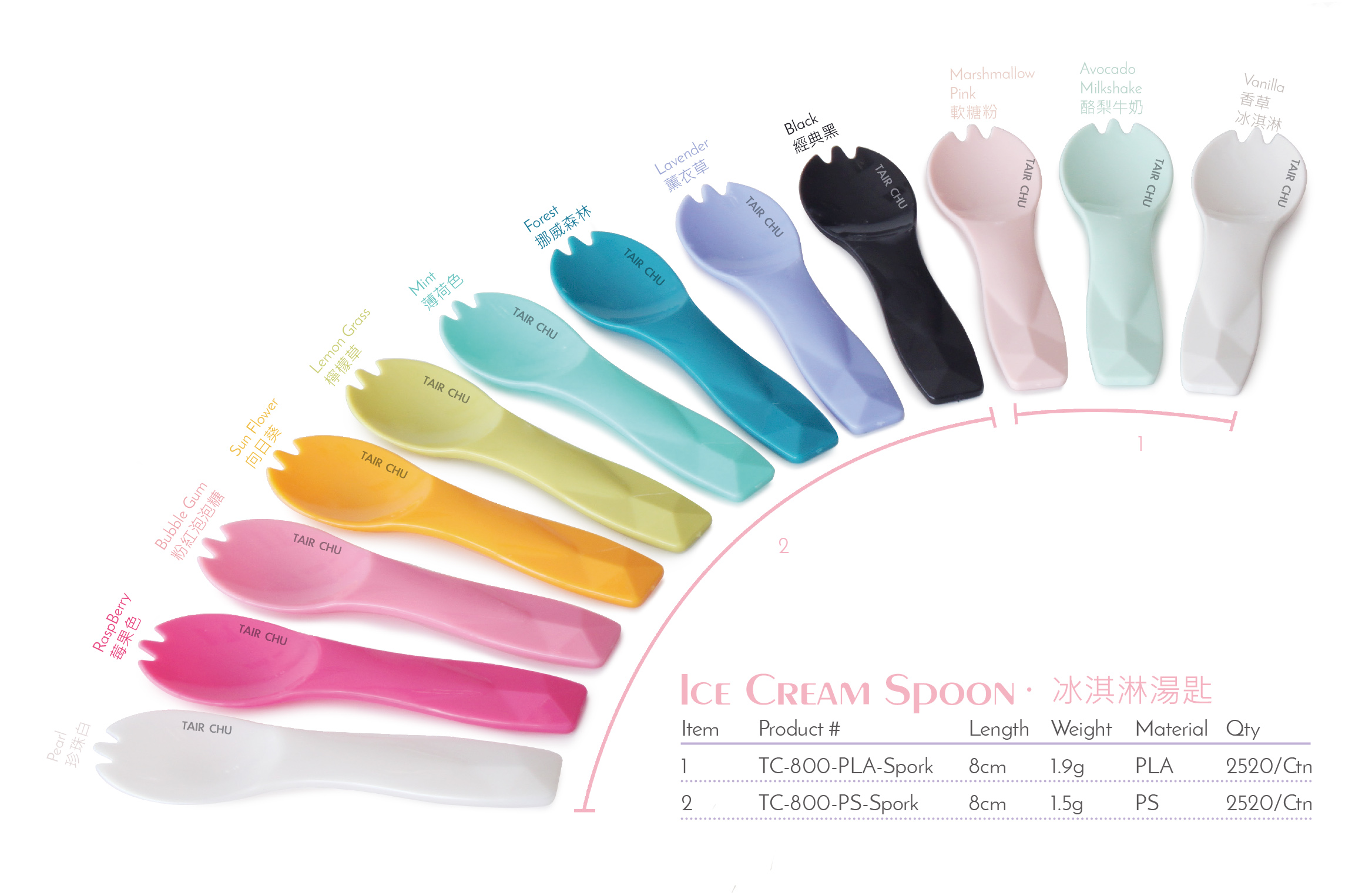 Tair Chu Neuer Eiscreme-Spork