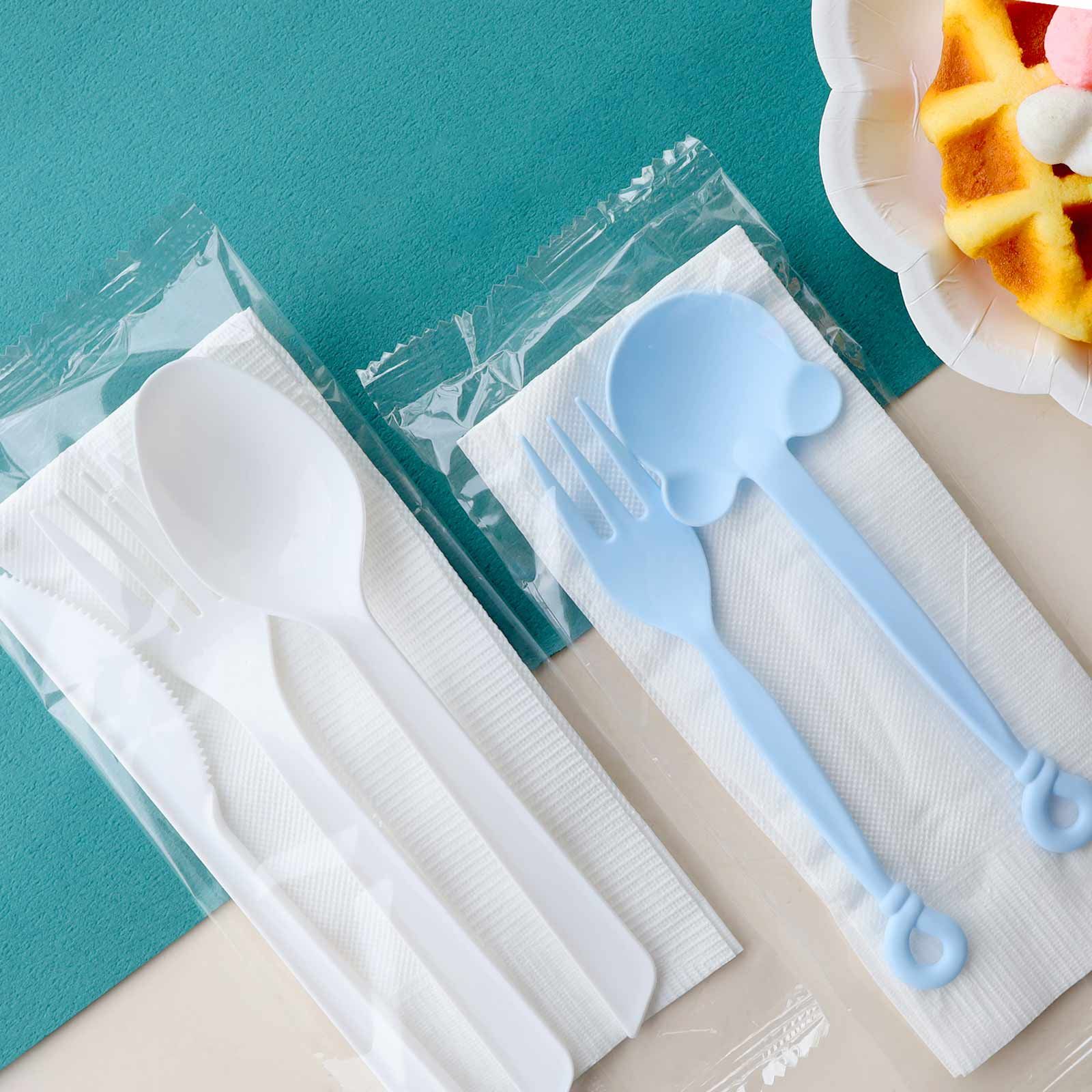 customized single wrapped cutlery