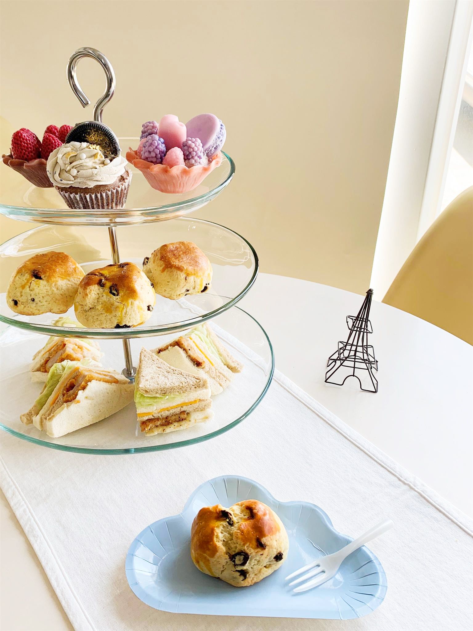 苔曙雲のケーキプレートとデザートの組み合わせ 苔曙雲のケーキプレートとデザートの組み合わせ